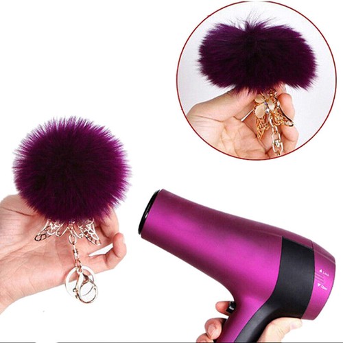 4X 5cm Faux Fox Pom Pom Ball Ball Pom Accessory for Keychain Beanie Xmas DIY VQ