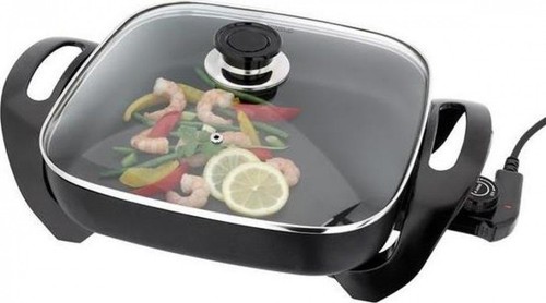 Juge Non Stick électrique Poêle Nourriture buffet chauffe-Autocuiseur Four Fry Pan