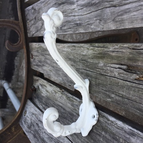 5 Pcs Vintage Style Cast Iron Wall Coat Hooks Hat Hook Hall Tree 5 1//3/" White