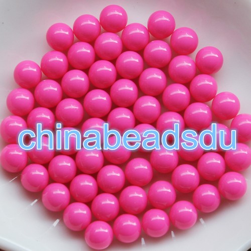 Vente au détail en vrac 6//8//10//12MM Perles Sans Trou Acrylique Rond Balles Pour Bricolage Craft /& jouets