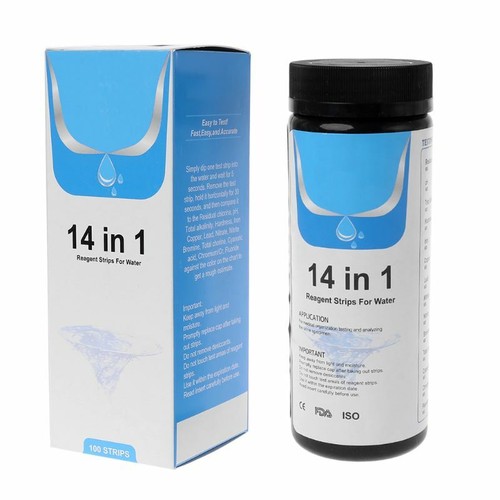 100 Strips Water Test Strips For Water Quality 14 Analysis Residual Chlorine pH