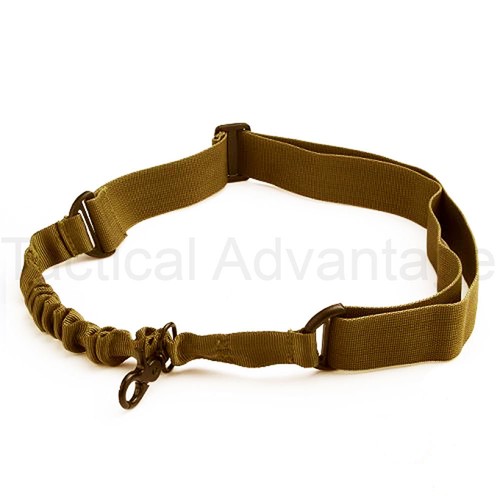 FUCILE Regolabile Singolo Punto Sling Bungee Tactical Airsoft AEG PISTOLA Strap 1 UNO