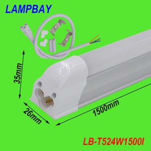 10-pieces-lot-T5-integrated-5ft-1-5m-24W-led-tube-with-parts-ceiling-fixture