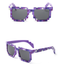 New Child Fashion Unique Pixel Plaid Mosaic UV400 Glasses Sunglasses A209