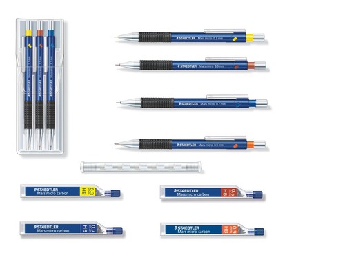 Feinminen STAEDTLER mars micro Druckbleistift Feinbleistift 775 od 5 Radierer