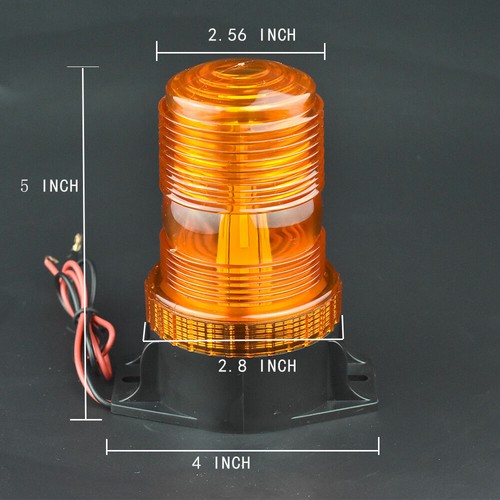 30 LED Amber Car Bus Roof Strobe Hazard Warning Beacon Emergency Flash Light 12V