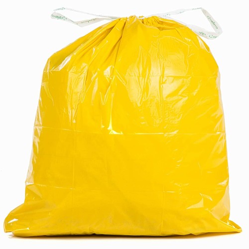 60 x 100/% Recycled Eco Bin Liners 30 L Trash Bags Handles Heavy Duty Recyclable