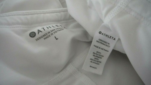 ATHLETA Women/'s Size Large Skort White Front Wrap Style MSRP $78 /& Tote EU//VGC