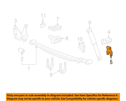 FORD OEM 04-08 Ranger Rear Suspension-Shackle E6TZ5776B