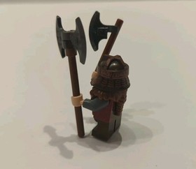 LEGO The Hobbit GIMLI minifigure ONLY from The Mines of Moria set 9473 w weapons
