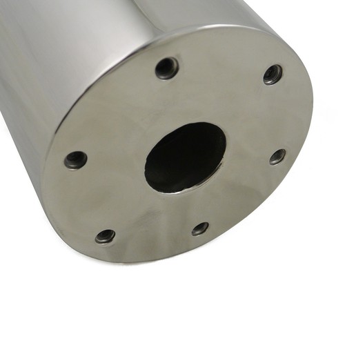 Rotating Gatling Gun Exhaust Muffler Pipe Steel Slip On Racing Street Bike ATV