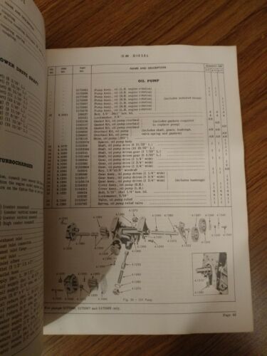 Details about / GM Diesel Parts Book IN-LINE 71 SERIES DIESEL ENGINES
