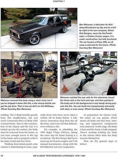 G-Body Performance Manual Upgrades Shop Guide Book Hind
