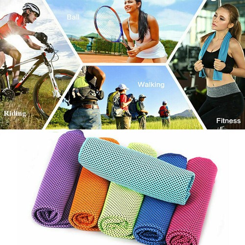 Ice Cooling Towel Cold Running Jogging Gym Chilly Pad Sports Yoga 1//2//4//6 Pack