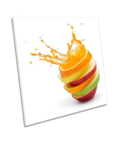 Apple Lemon Lime Fruit Slices CANVAS WALL ART DECO LARGE READY TO HANG all sizes