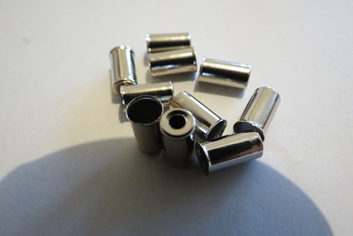 Endkappen für Bremsaußenhülle !! 10 Stück N-90 Messing Ø 5,0mm