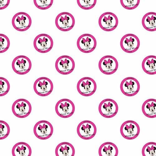 /"PINK MINNIE MOUSE/" PRINTED FABRIC SHEET..HAIR BOWS GLITTER MIX /& MATCH