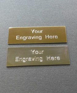 engraved plate plaque adhesive self silver frames gold plaques trophies 25mm 50mm
