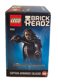 LEGO BRICKHEADZ: Disney Captain Armando Salazar 10 (41594) NEW In Sealed Box
