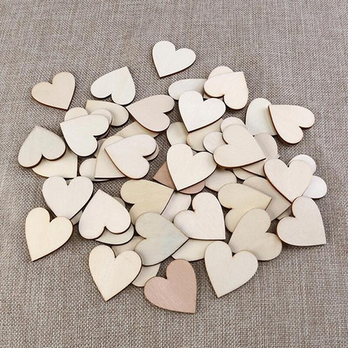 Symbol Symbol Heart Wooden Pieces Ornaments Wood Slices Discs DIY Crafts