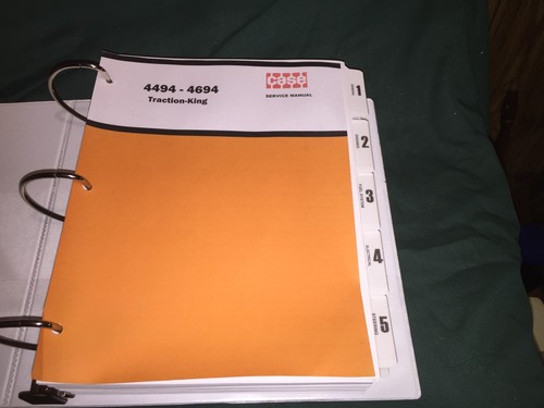 Case 4494 and 4694 Factory Shop Service Manual Reproduction
