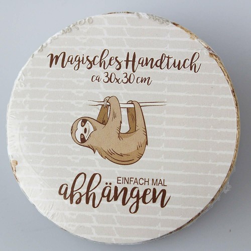Kit de 4 SERVIETTES MAGIQUE paresseux magique serviette Mitgebsel Anniversaire Fête