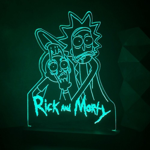 Morty/"20 Colors Rick and Morty Lamp Atmospheric Night Light /"Open Your Eyes