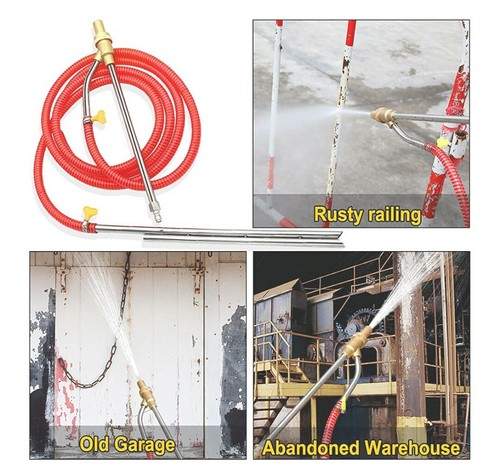 5000 PSI Wet Sandblaster Attachment with... Pressure Washer Sandblasting Kit