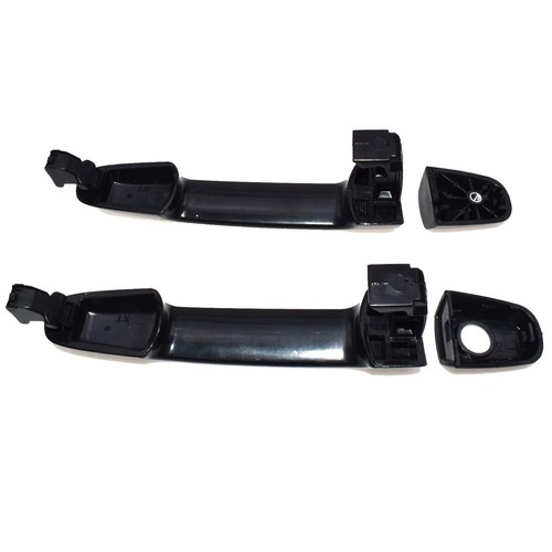 2pcs Smooth Black Outside Front Rear Left Right Door Handle For Toyota Corolla