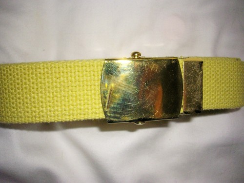 BULK MILITARY KHAKI WEB BELT UNISEX 44 INCH AND SMALLER USA