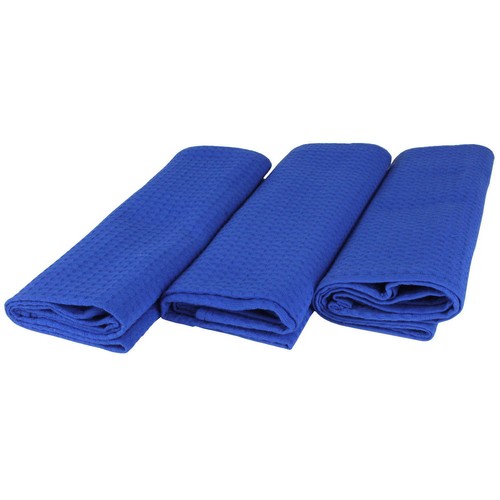 Torchon 100/% COTON GAUFRE-Bouffigue bleu knallblau trockentuch de cuisine-Chiffon