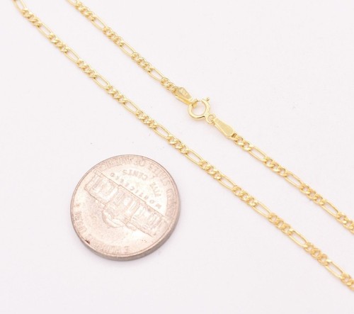 1.8 mm Royal Figaro Bracelet Chaîne Véritable 10K or Jaune 10/" Free Ship /& RETOUR!