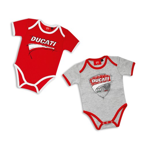 Ducati Corse Sketch Baby Bodysuits Romper Set 2 Pcs One Piece Suit Red White New