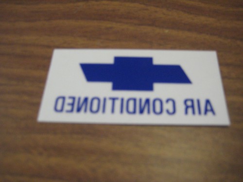 66 67 Chevelle El Camino /"air conditioned /" new widow decal sticker