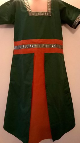 1930 S 40 S WWII Victorien Romain Viking Anglo Saxon Tudor village de Jeune Fille Costume