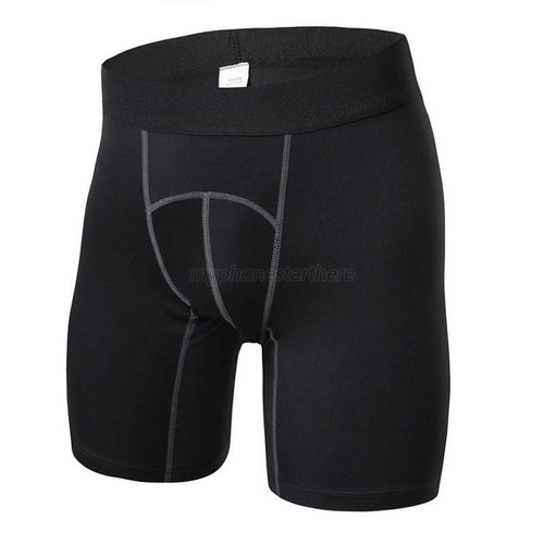 Men Running Sports Compression Tights Base Layer Under Long Shorts Tights Pants