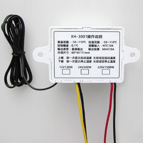 XH-W3001 220V 10A Digital LED Temperature Controller Thermostat Control Switch