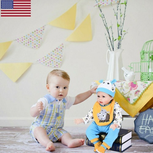 Lifelike Realistic Reborn Play Doll 22 Inch Handmade Weighted Baby Play Doll USA
