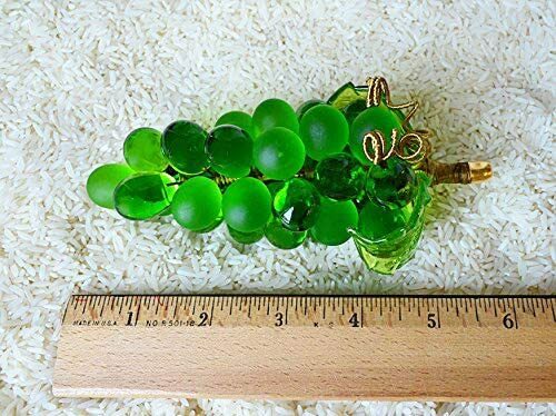 Large Green Murano Glass Grape Cluster
