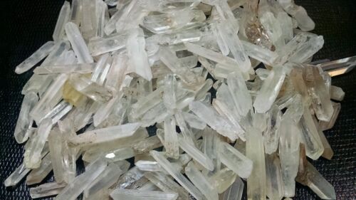 115g 1//4 lb Lot Tibet Natural Clear Quartz Crystal Points Wand Specimens A grade