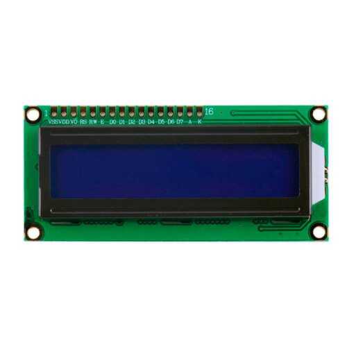 Pantalla LCD 16x2 1602 HD44780 retroiluminado fondo azul display para Arduino