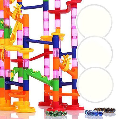 105pcs DIY Marble Race Run Maze Building Blocks Tower Game Child Kids Toys Gifts