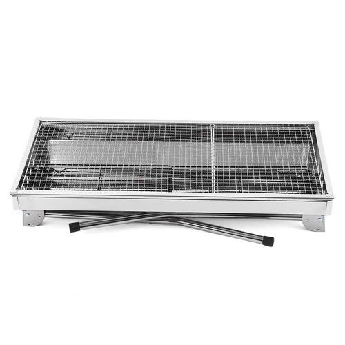 BBQ Inox Charbon de bois Grill Barbecue Pliable Barbecue Portable Extérieur Camping Barbecue