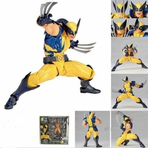 Revoltech Venom Deadpool Spider Gwen Wolverine Kaiyodo Action Figure 7/" Toy New