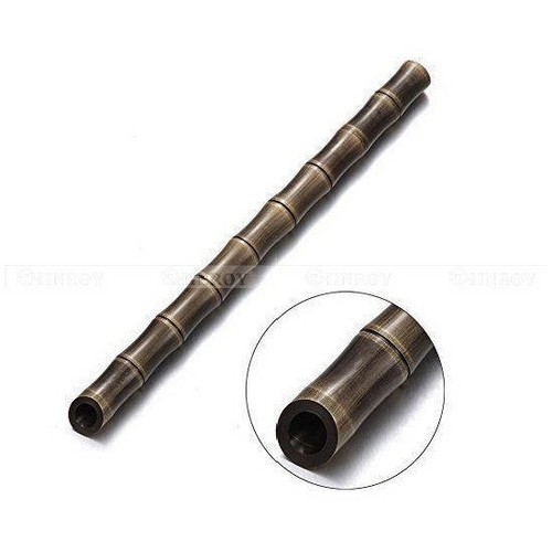 Bamboo EDC Tactical Defense Bronze Pen Outdoor Camping Brass Signature Write Pen