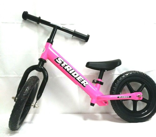 Strider Ages 18 Months to 3 Years 12 Classic No-Pedal Balance Bike Pink G
