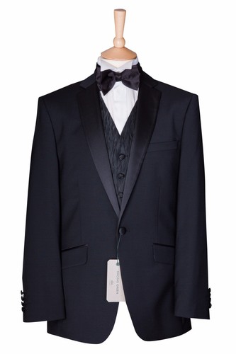 MENS BRAND NEW /'RACING GREEN BRAND/' BLACK WEDDING DRESS TUXEDO JACKET WAS £110