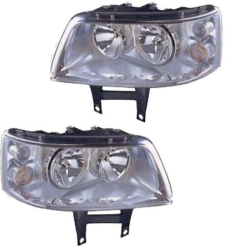 Halogen Scheinwerfer Set für VW Transporter T5 09.03-12.08 H7//H1 mit Motor V45