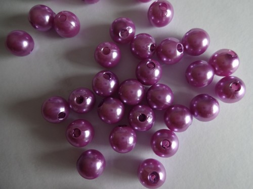 100 x QUALITÉ FAUSSE PERLE 8 mm acrylique imitation perles de mariage perles