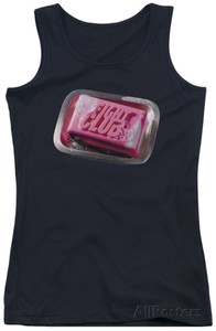 Juniors-Tank-Top-Fight-Club-Soap-Apparel-Tank-Top-M-Black